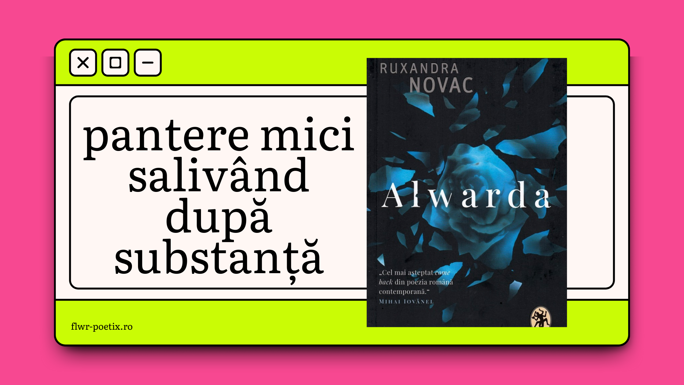 (r.novac) pantere mici salivând după substanță